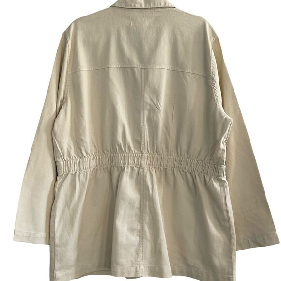 Micheal Kors Utility Jacket Color: Bone Size: XLG - Picture 2 of 9